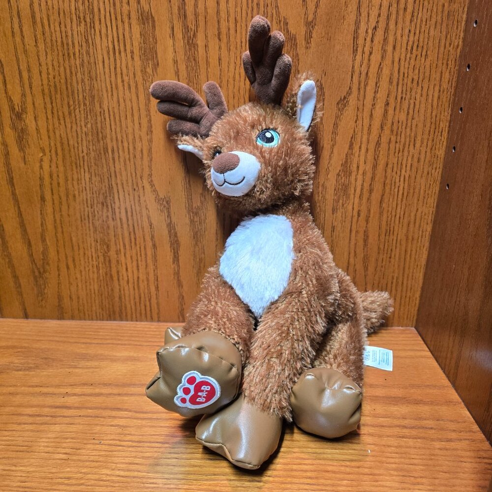 BUILD A BEAR Glisten & the Merry Mission Santa's Reindeer Stuffedโ Animal Plush